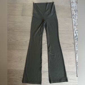 Aritzia GOLDEN Olive Green Flared Leggings